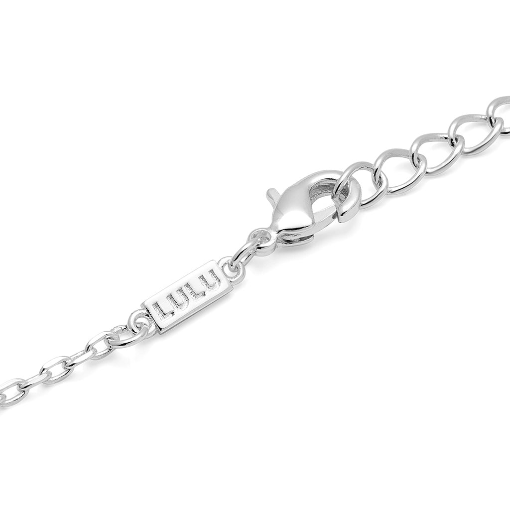 LULU Copenhagen Endless Love Halskette - Versilbert Necklaces Passion Red