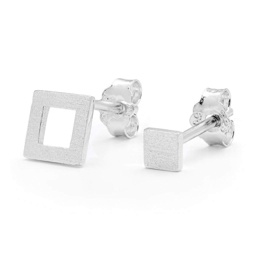 LULU Copenhagen Family Ohrringe paar gebürstet Earrings, pairs Silber
