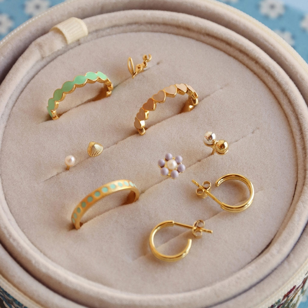 LULU Copenhagen Family Sea Ohrring paar Earrings, pairs Vergoldet