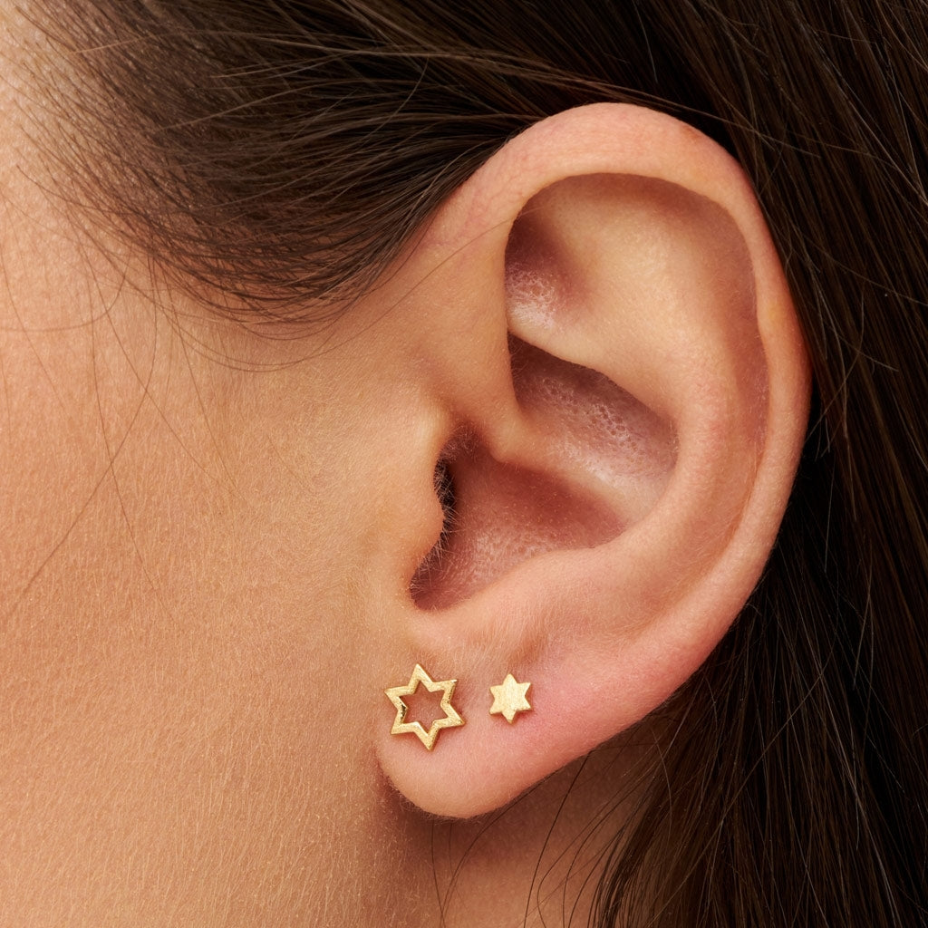 LULU Copenhagen Family Star Ohrringe paar Earrings, pairs Vergoldet