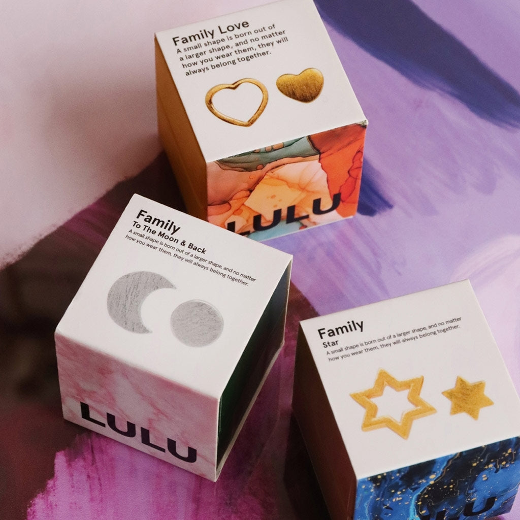 LULU Copenhagen Family To The Moon And Back Ohrringe paar Earrings, pairs Silber