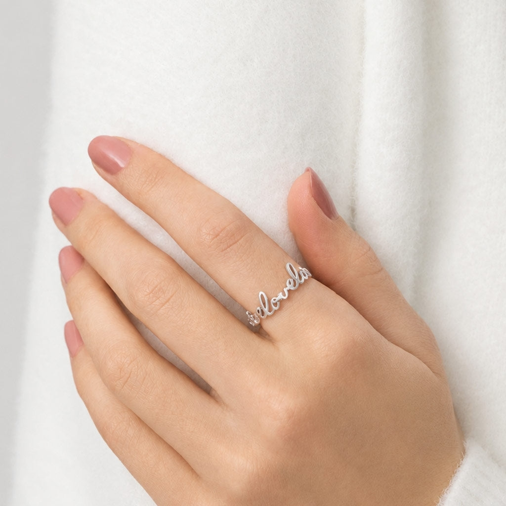 LULU Copenhagen For My Love Ring Rings Silber