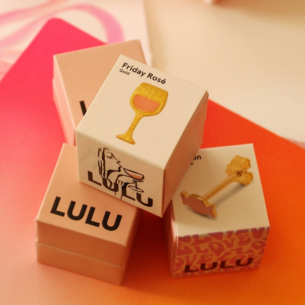 LULU Copenhagen Friday Rosé Ohrring 1 stück Ear stud, 1 pcs Vergoldet