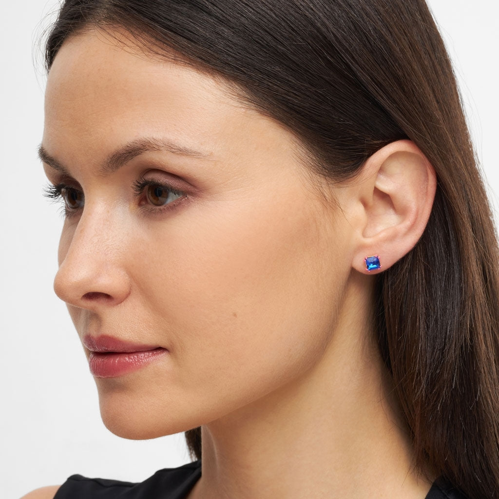 LULU Copenhagen Gala Crystal Bling Ohrring 1 stück Ear stud, 1 pcs Capri Blue/Pink
