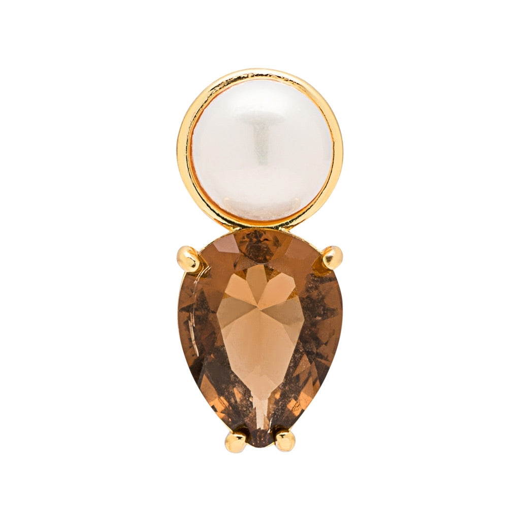 LULU Copenhagen Gala The Drop Ohrring 1 stück Ear stud, 1 pcs Vergoldet