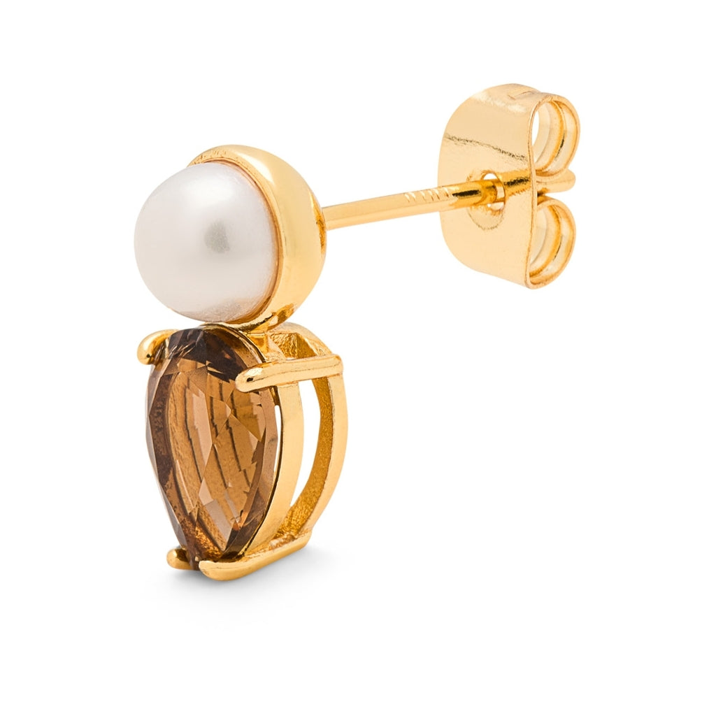 LULU Copenhagen Gala The Drop Ohrring 1 stück Ear stud, 1 pcs Vergoldet