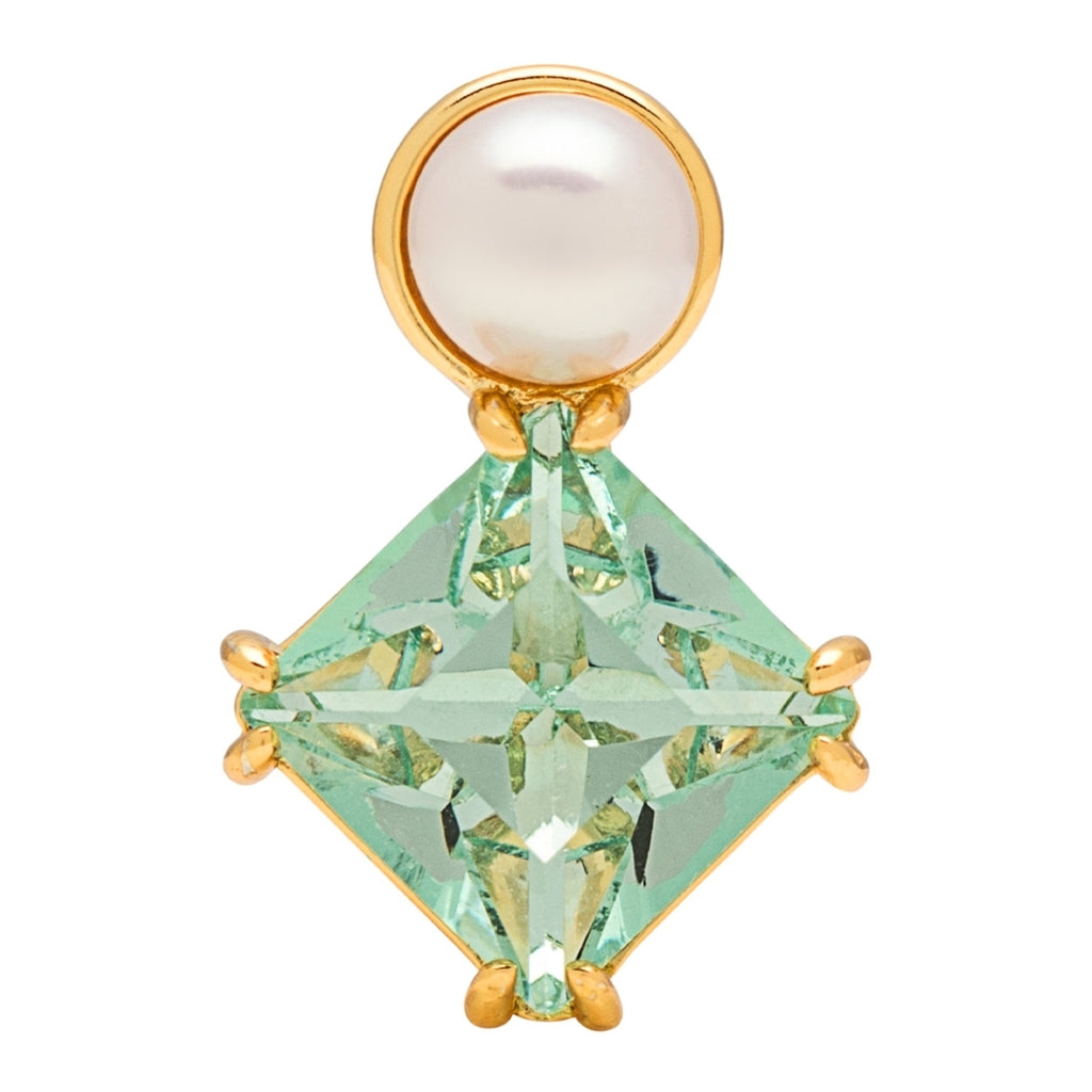 LULU Copenhagen Gala The Square Ohrring 1 stück Ear stud, 1 pcs Vergoldet