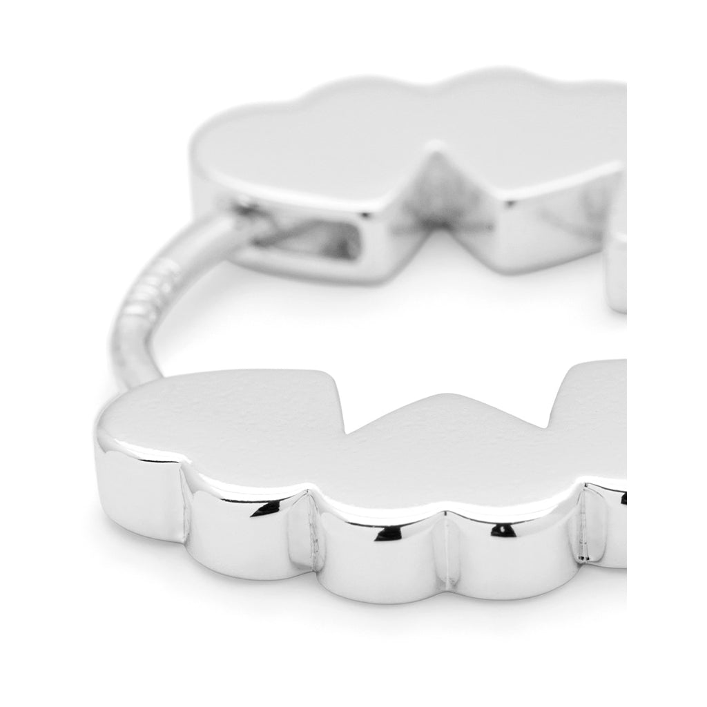 LULU Copenhagen Heart Hoops Paar Hoops Silver Plated