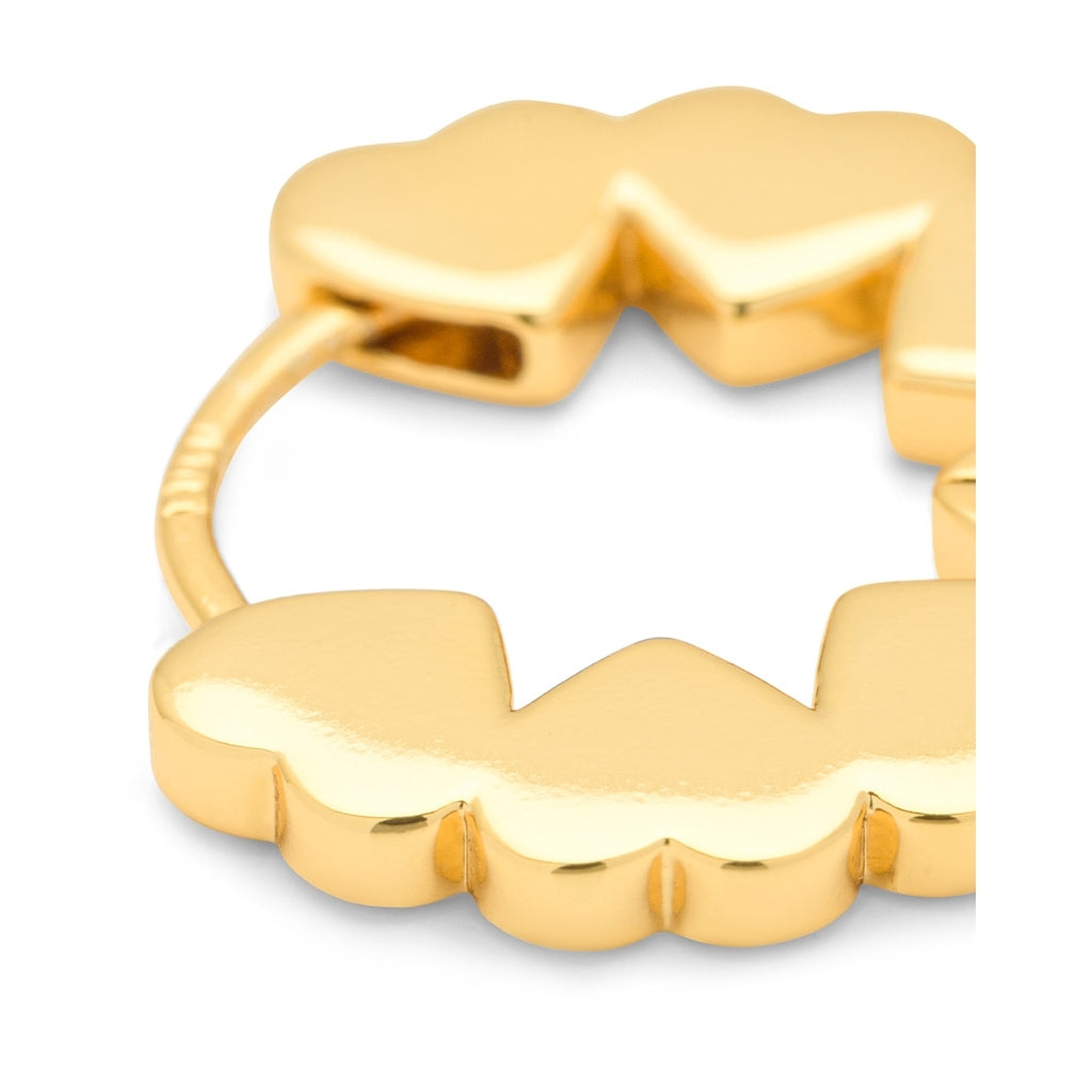 LULU Copenhagen Heart Hoops Paar Hoops Vergoldet
