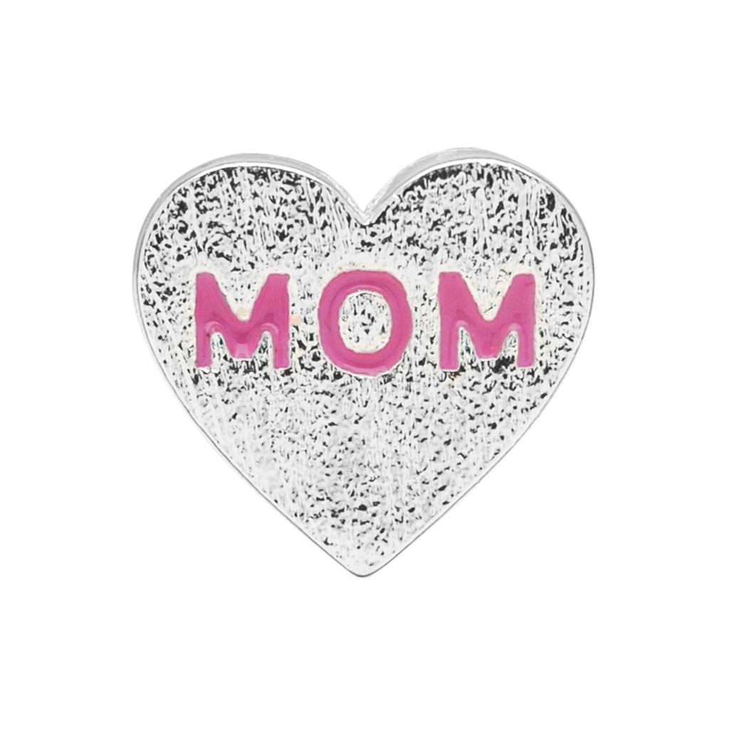 LULU Copenhagen Heart Mom Ohrring 1 stück versilbert Ear stud, 1 pcs Pink