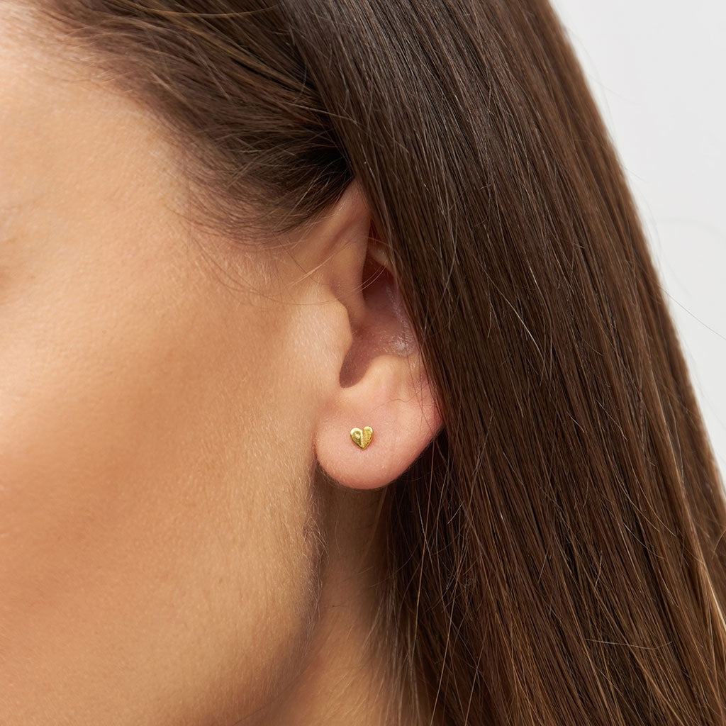 LULU Copenhagen Heart Wings Ohrring 1 stück Ear stud, 1 pcs Vergoldet