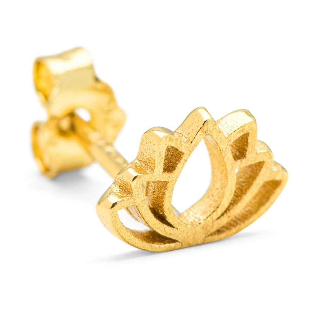 LULU Copenhagen Lotus Ohrring 1 stück Ear stud, 1 pcs Vergoldet