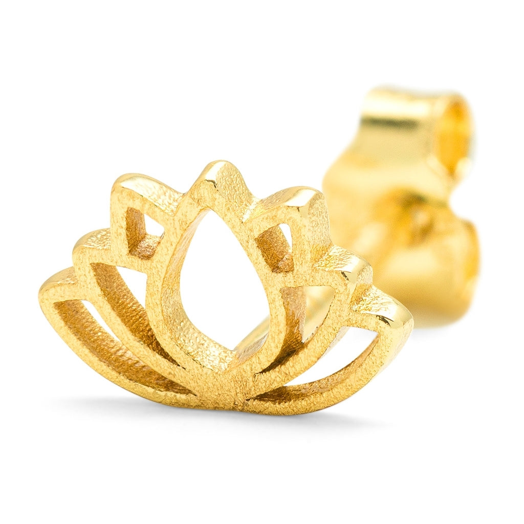 LULU Copenhagen Lotus Ohrring 1 stück Ear stud, 1 pcs Vergoldet
