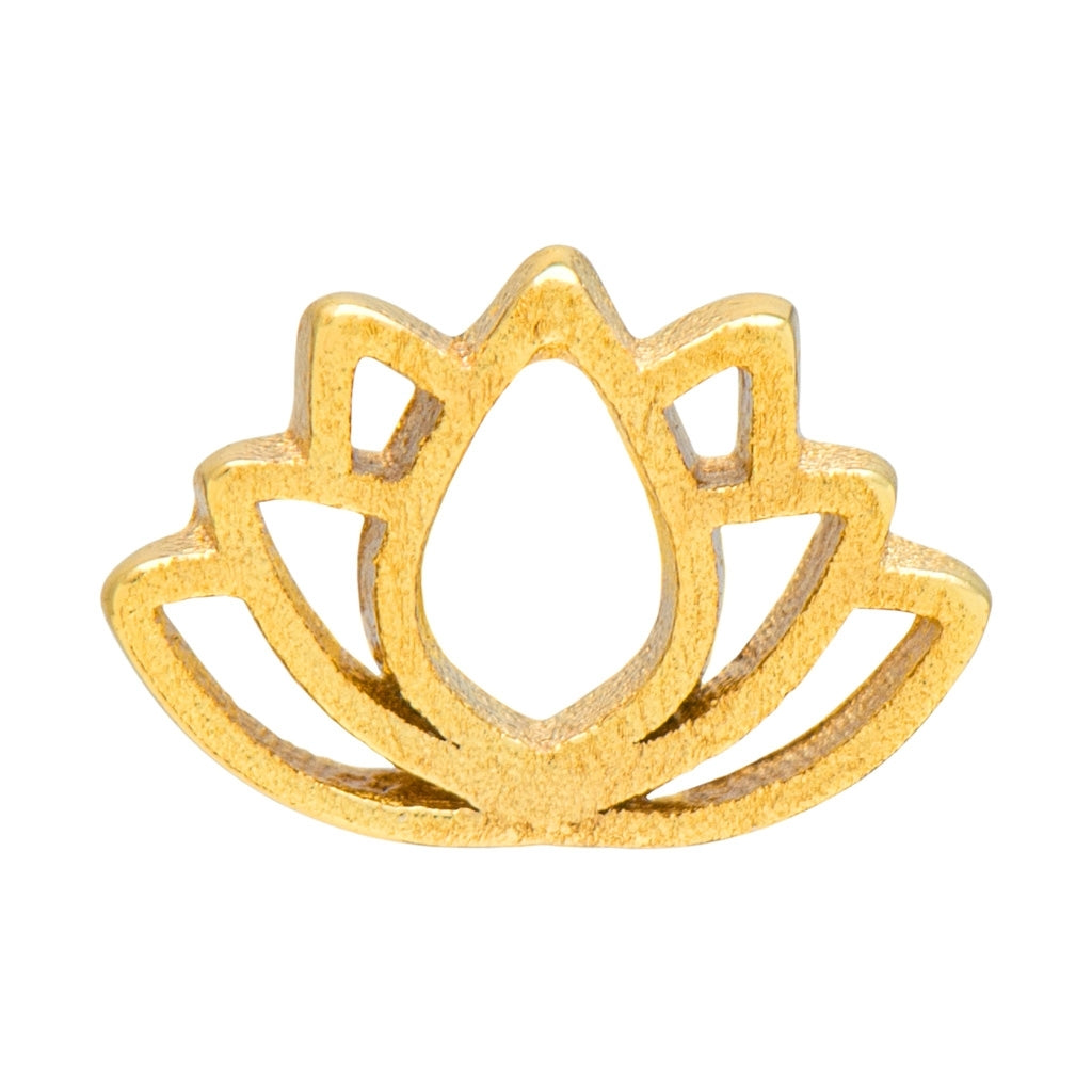 LULU Copenhagen Lotus Ohrring 1 stück Ear stud, 1 pcs Vergoldet