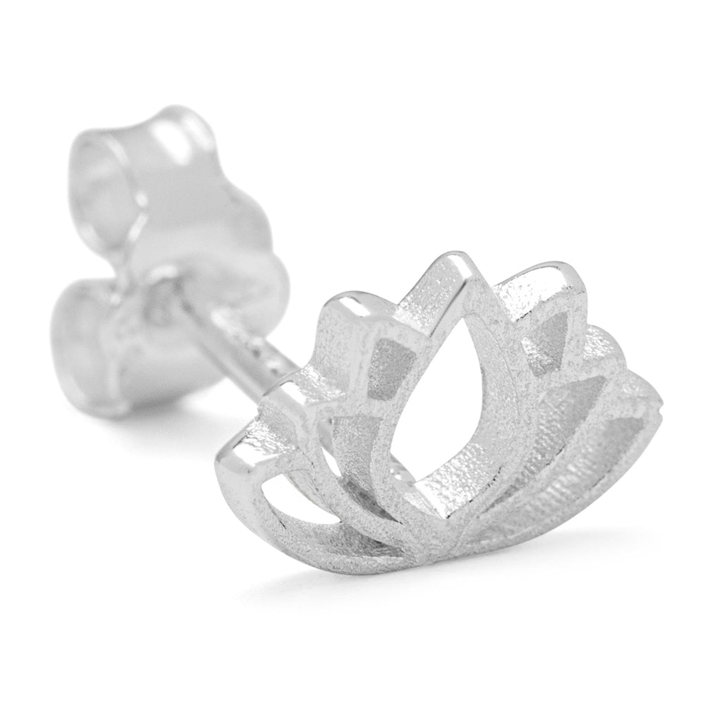 LULU Copenhagen Lotus Ohrring 1 stück Ear stud, 1 pcs Silber