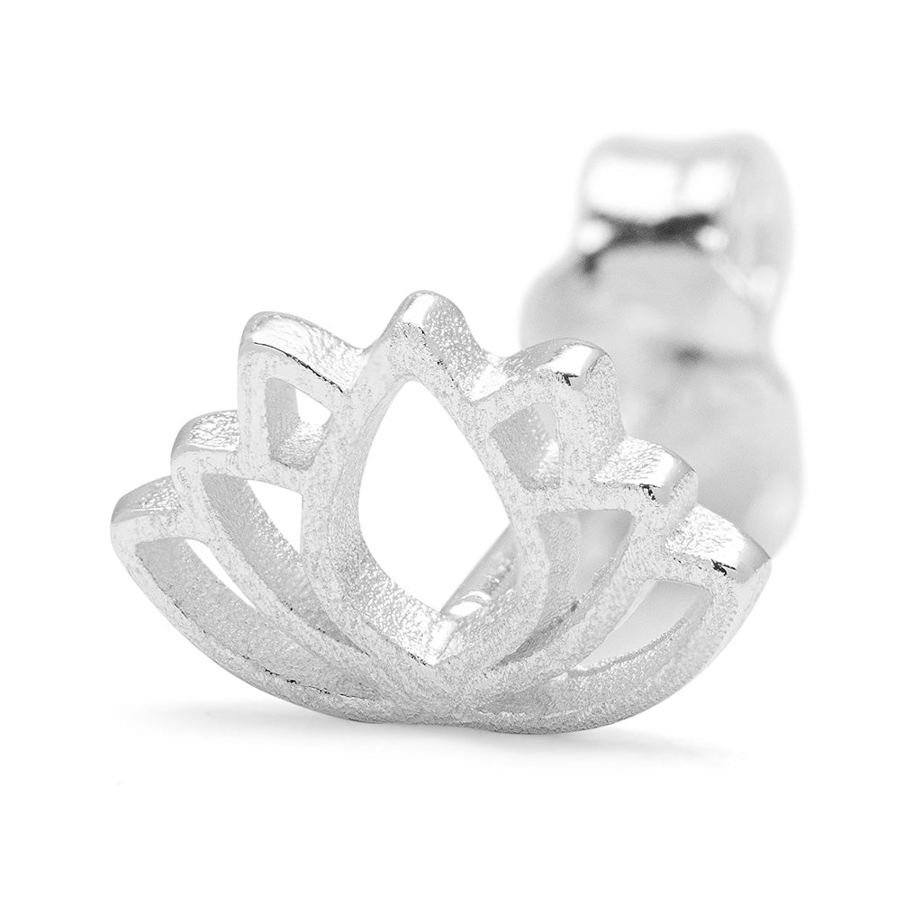 LULU Copenhagen Lotus Ohrring 1 stück Ear stud, 1 pcs Silber