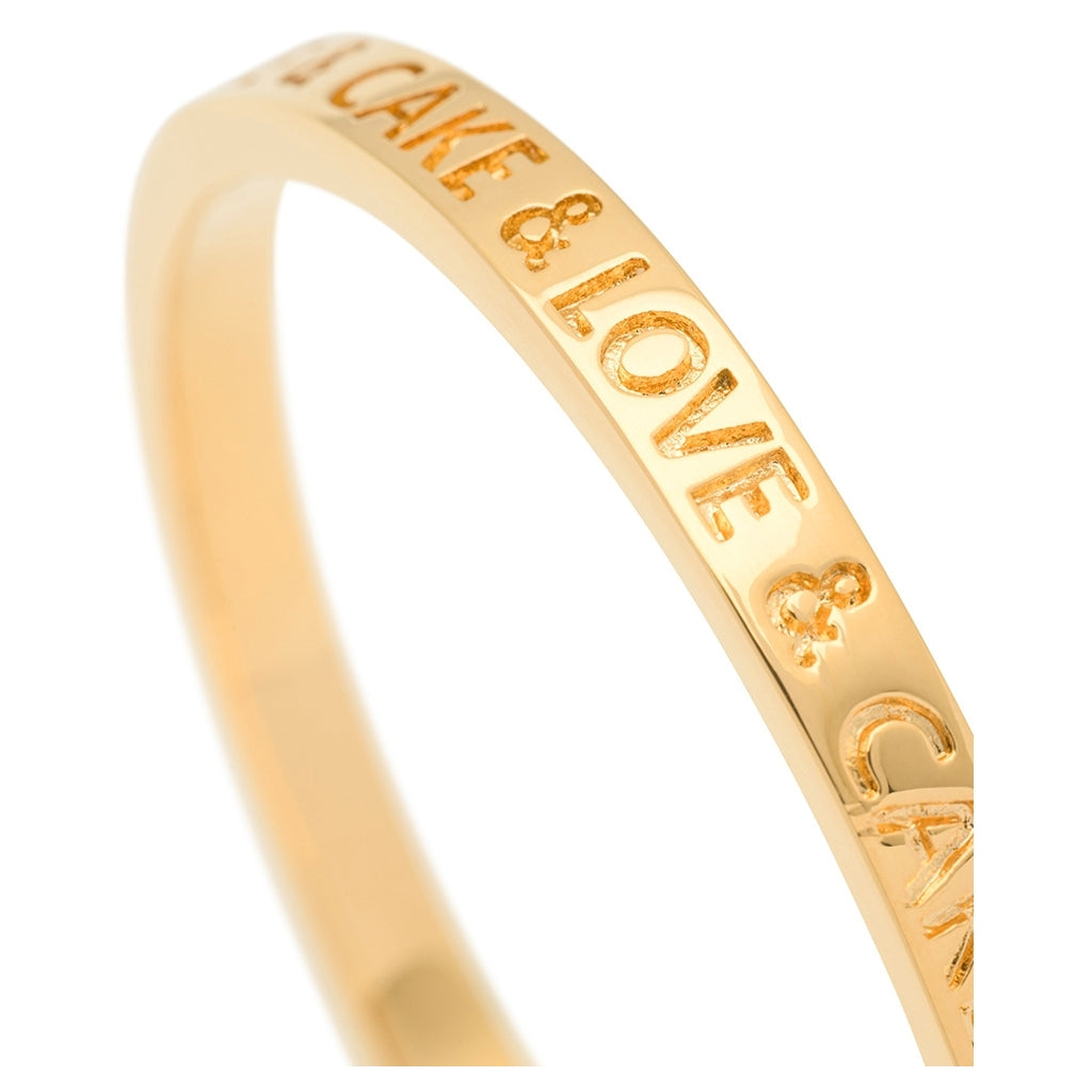 LULU Copenhagen Love & Cake Bangle - Vergoldetes Bracelets Vergoldet