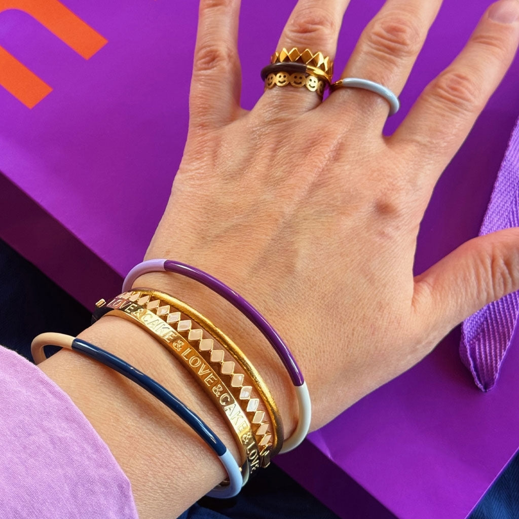 LULU Copenhagen Love & Cake Bangle - Vergoldetes Bracelets Vergoldet