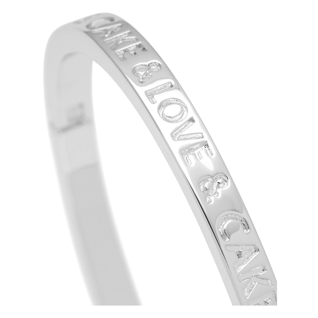 LULU Copenhagen Love & Cake Bangle - Versilbert Bracelets Silver Plated