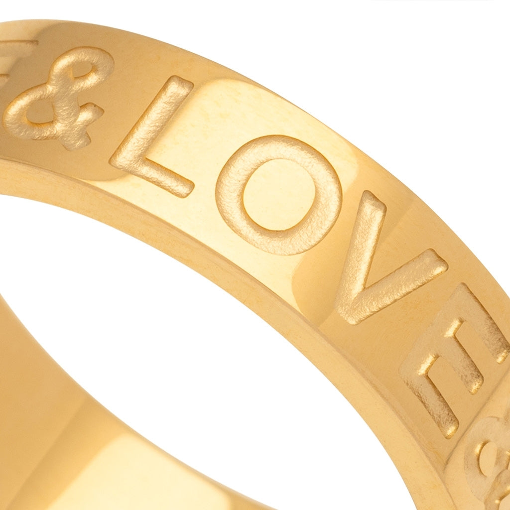 LULU Copenhagen Love & Cake Ring Rings Vergoldet