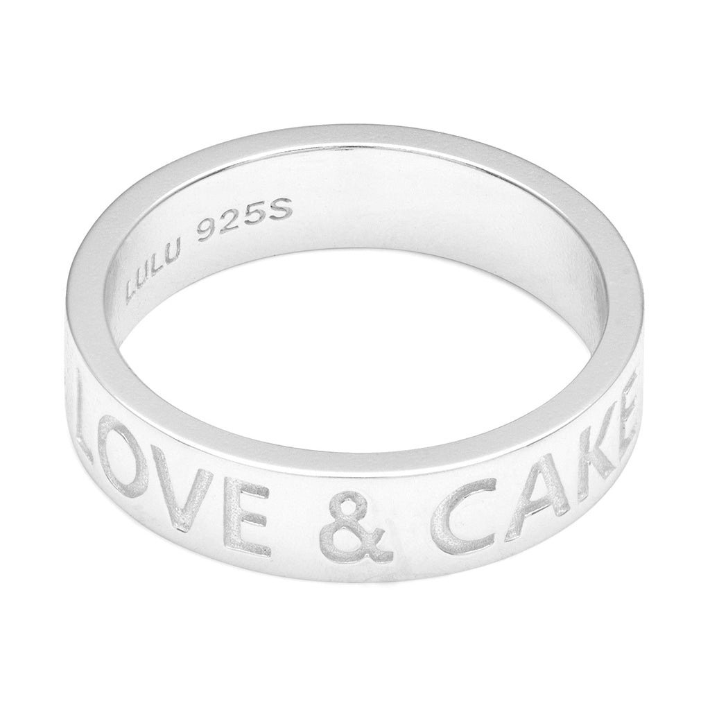 LULU Copenhagen Love & Cake Ring - Versilbert Rings Silber