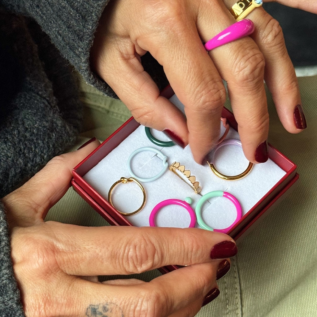 LULU Copenhagen Love Knot Ring Rings Skyride Blue