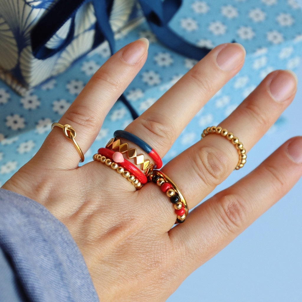 LULU Copenhagen Love Knot Ring Vergoldet Rings Vergoldet