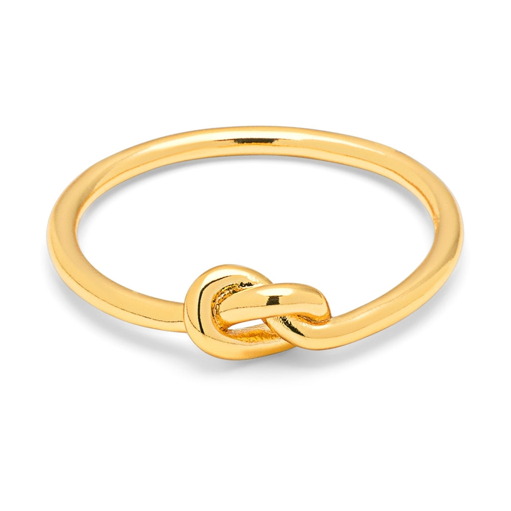 LULU Copenhagen Love Knot Ring Vergoldet Rings Vergoldet