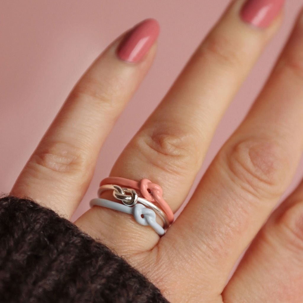 LULU Copenhagen Love Knot Ring silber Rings Silber