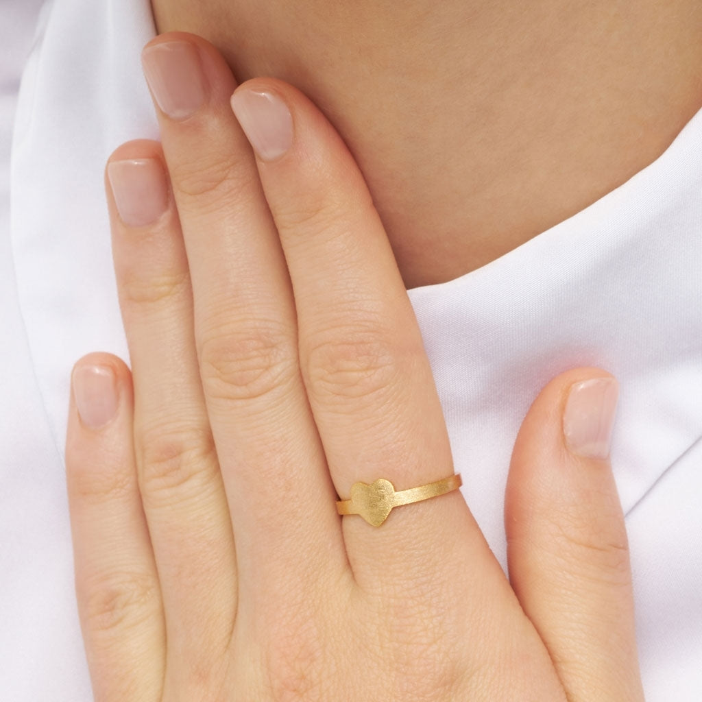 LULU Copenhagen Love Ring Rings Vergoldet