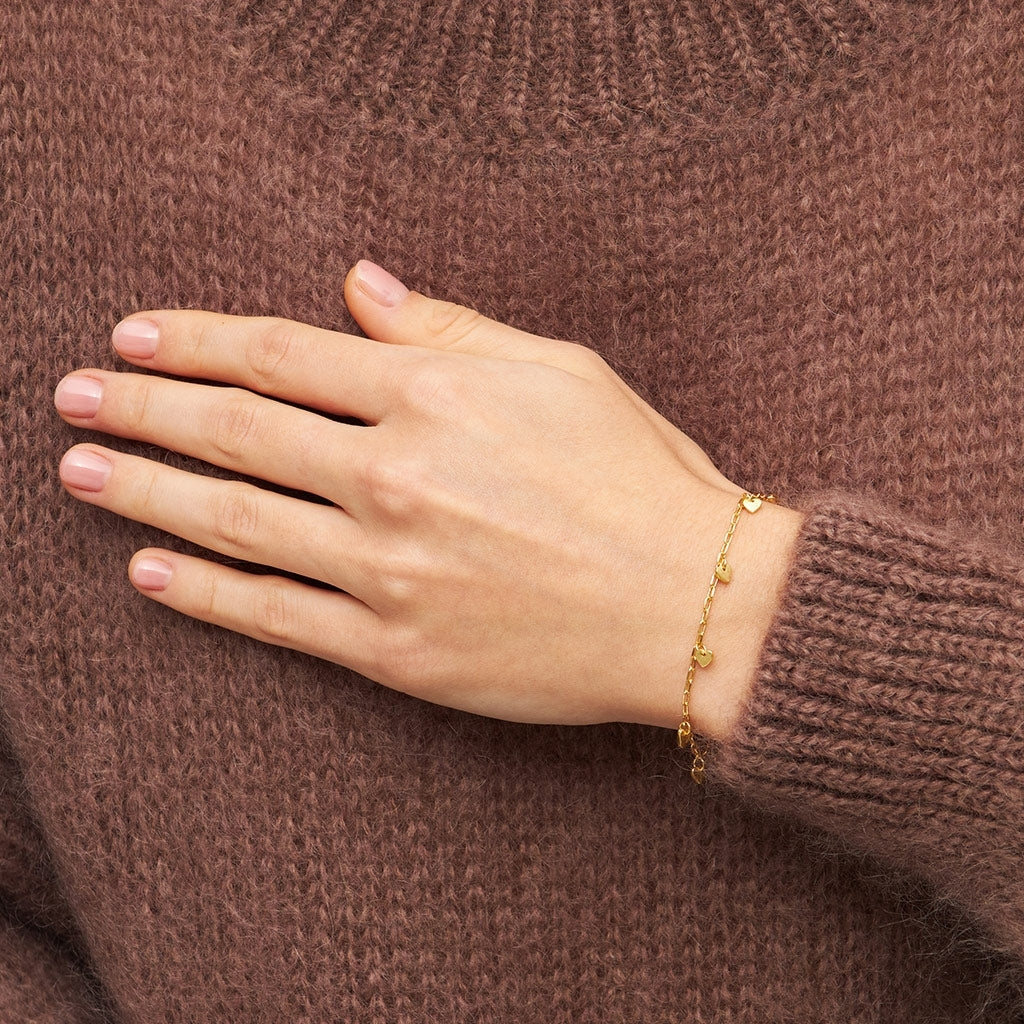 LULU Copenhagen Love U Armband vergoldet Bracelets Vergoldet