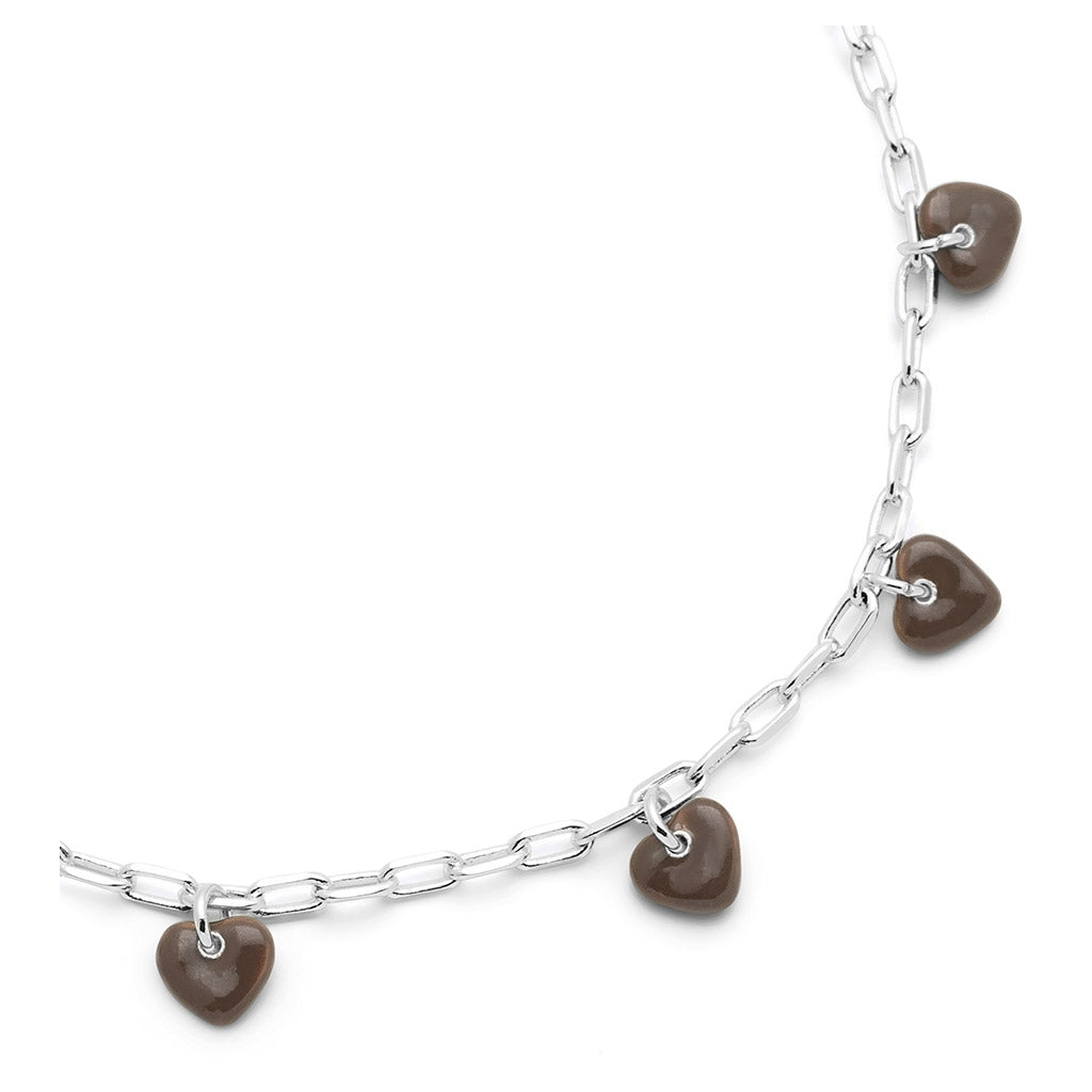 LULU Copenhagen Love U Armband versilbert Bracelets Cocoa Powder