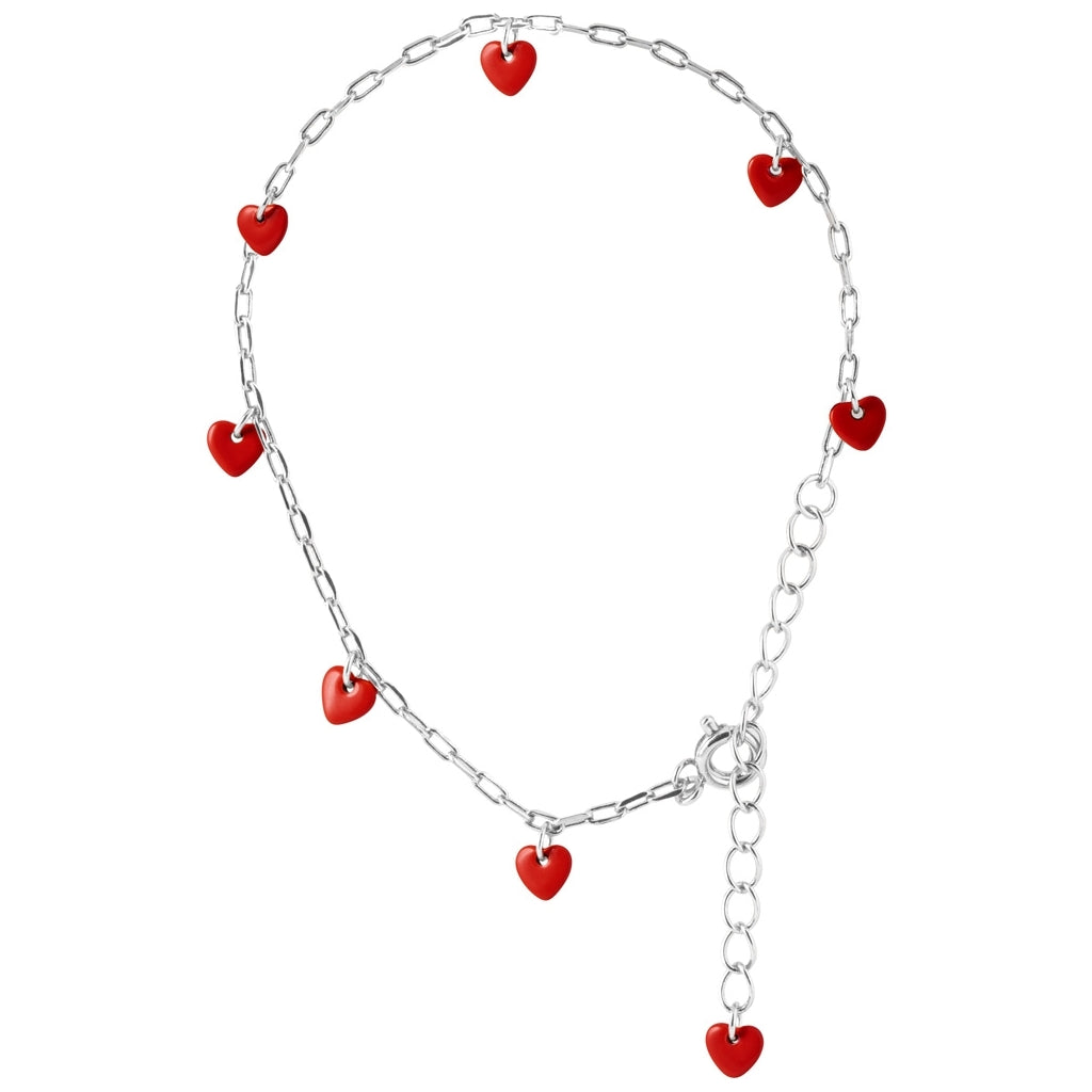 LULU Copenhagen Love U Armband versilbert Bracelets Passion Red