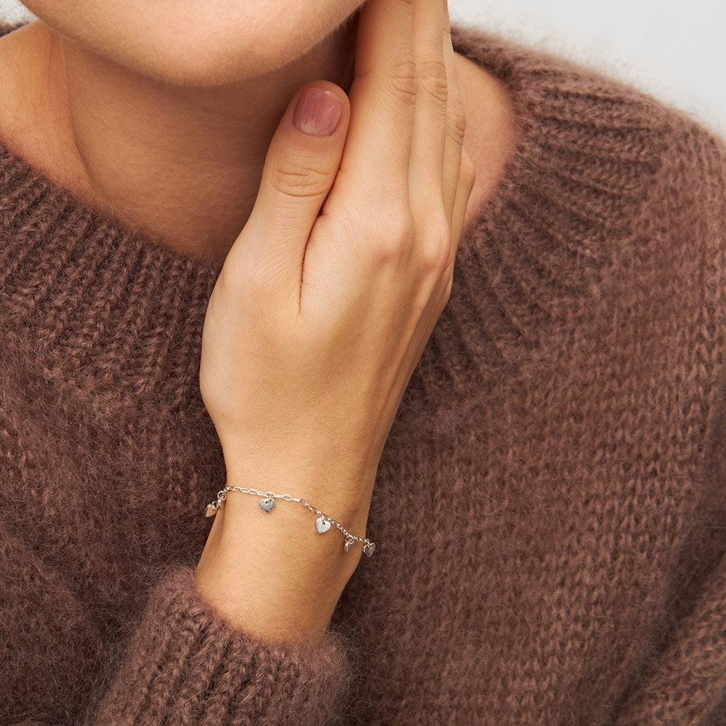 LULU Copenhagen Love U Armband versilbert Bracelets Silver Plated