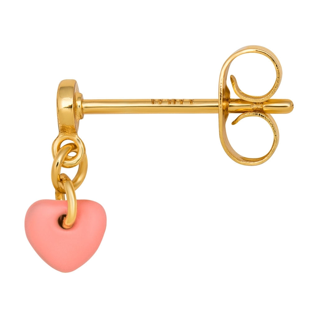 LULU Copenhagen Love U Dangling Ohrring 1 stück Ear stud, 1 pcs Burnt Coral