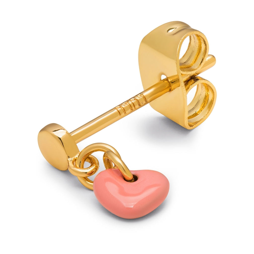 LULU Copenhagen Love U Dangling Ohrring 1 stück Ear stud, 1 pcs Burnt Coral