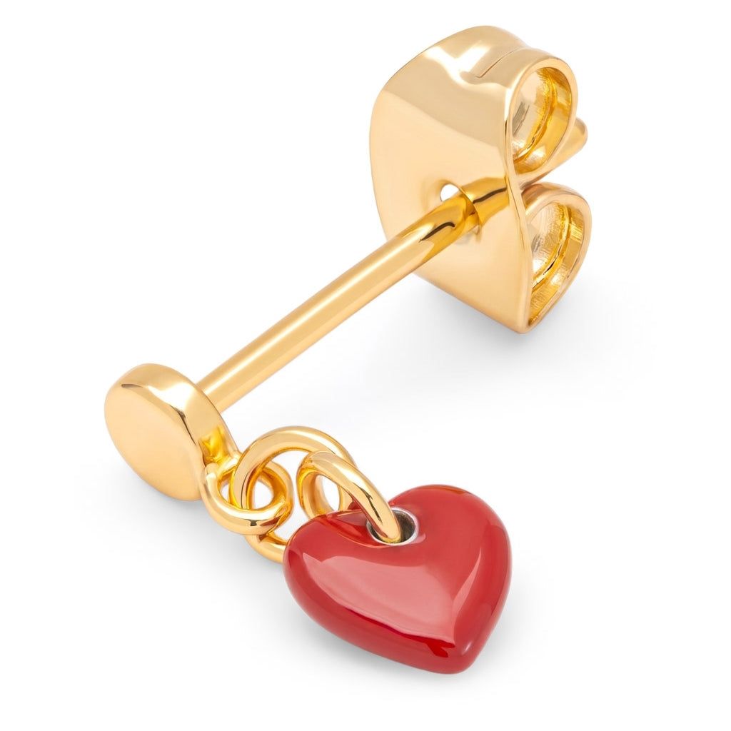 LULU Copenhagen Love U Dangling Ohrring 1 stück Ear stud, 1 pcs Passion Red