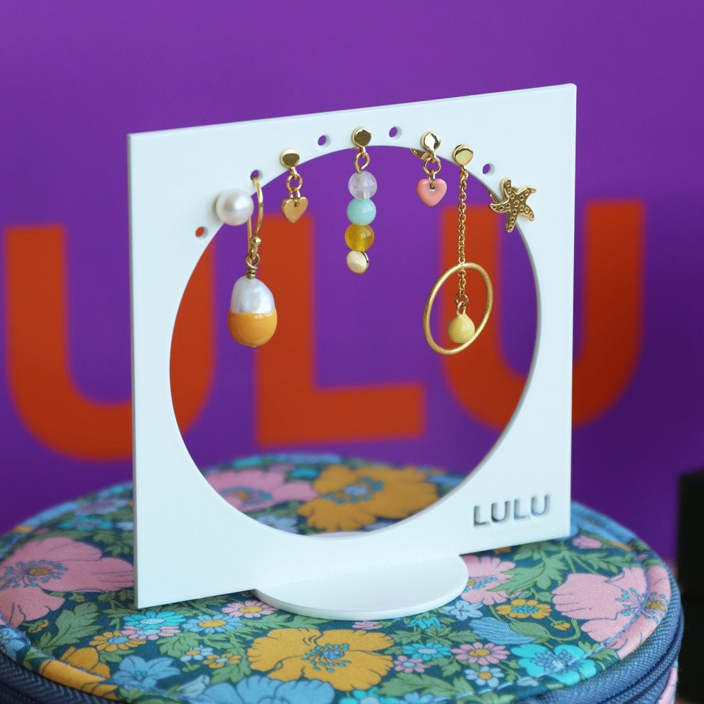 LULU Copenhagen Love U Dangling Ohrring 1 stück Ear stud, 1 pcs Vergoldet