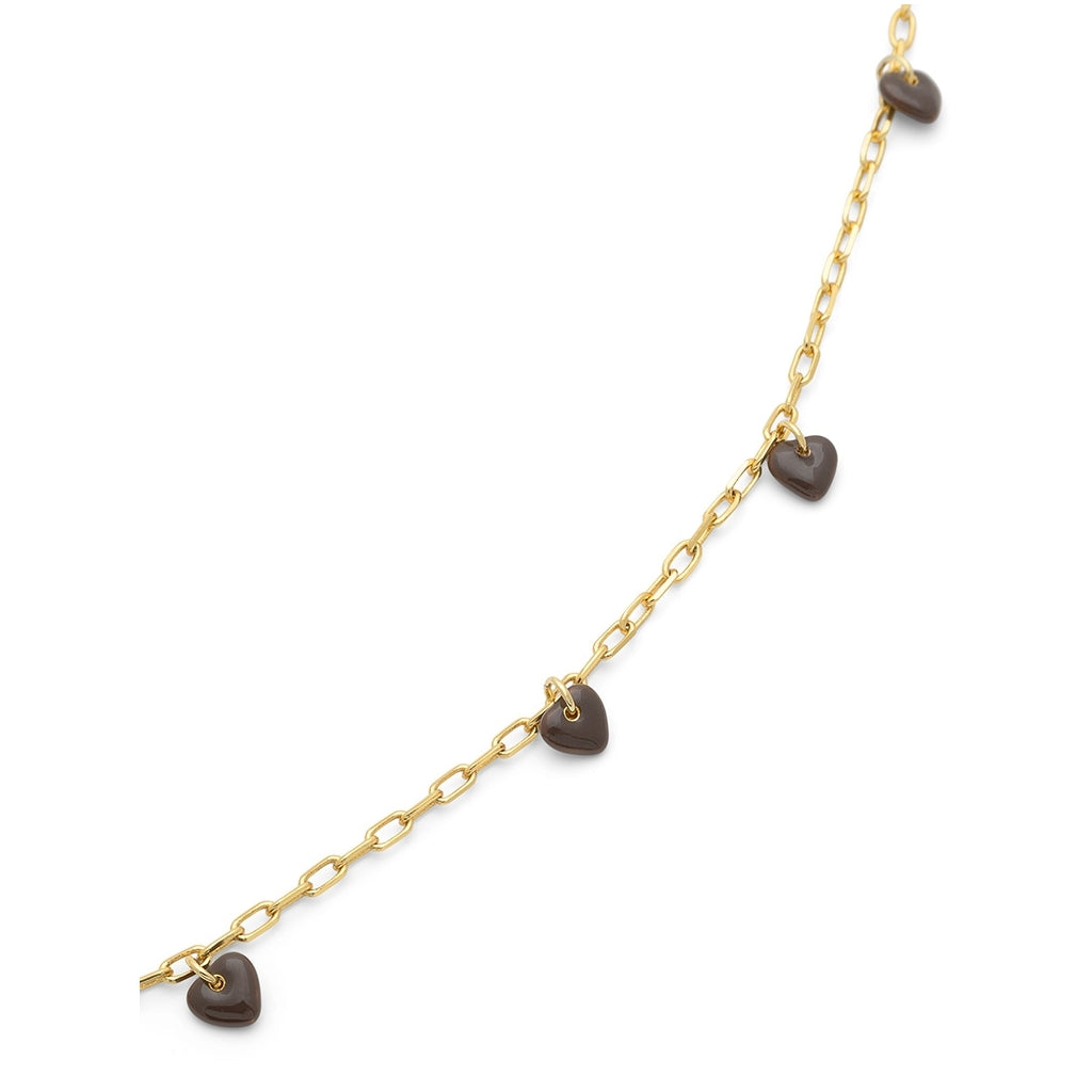 LULU Copenhagen Love U Halskette vergoldet Necklaces Cocoa Powder