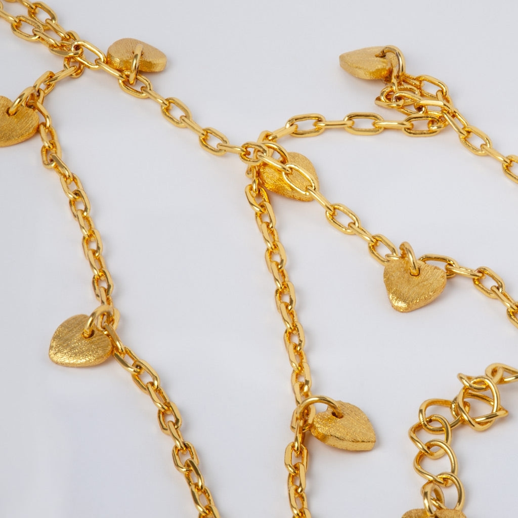 LULU Copenhagen Love U Halskette vergoldet Necklaces Vergoldet