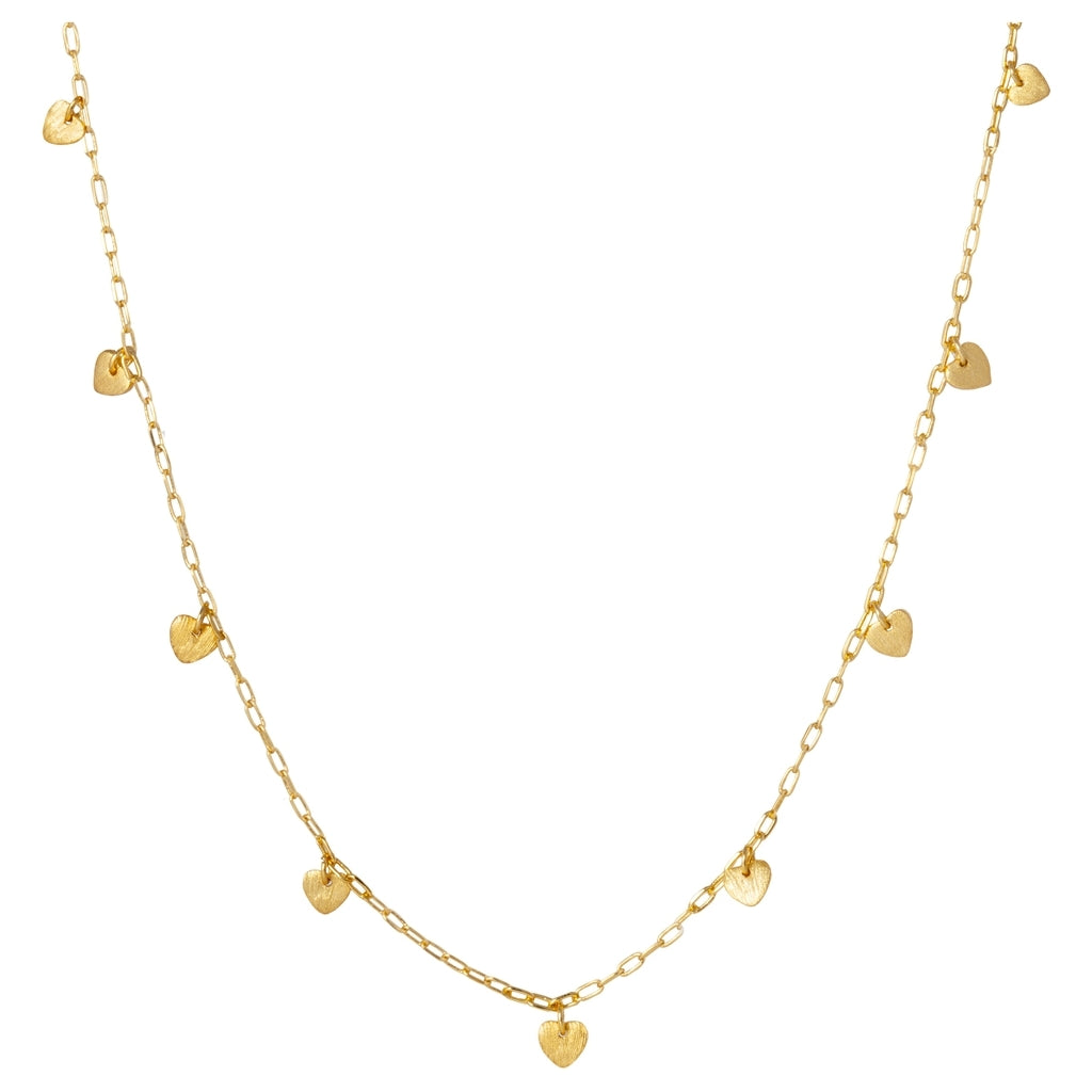 LULU Copenhagen Love U Halskette vergoldet Necklaces Vergoldet