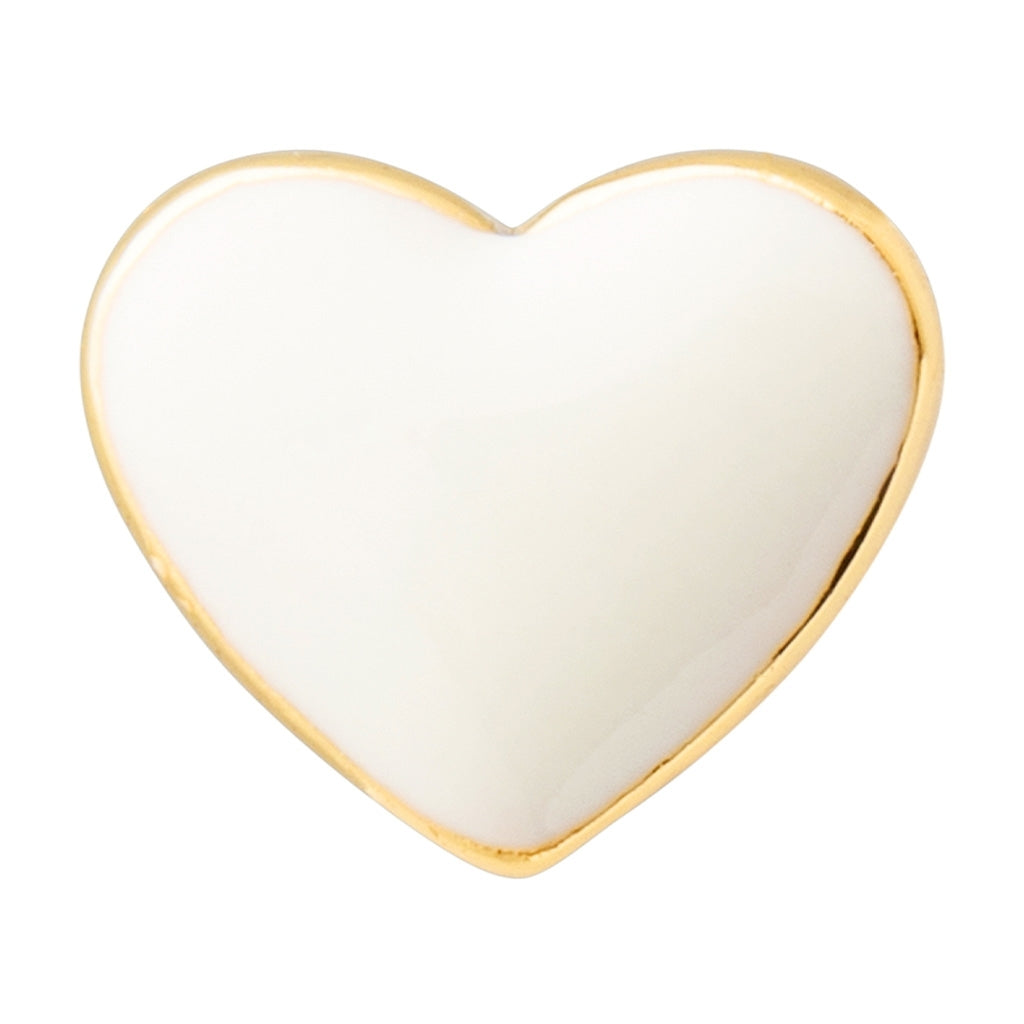 LULU Copenhagen Love U Ohrring 1 stück Ear stud, 1 pcs Coconut Milk