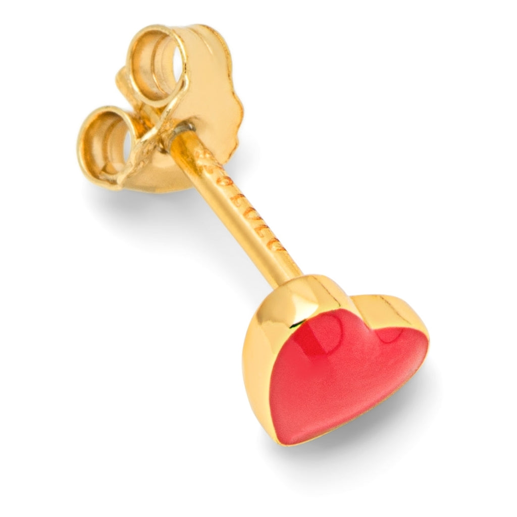 LULU Copenhagen Love U Ohrring 1 stück Ear stud, 1 pcs Hot Coral