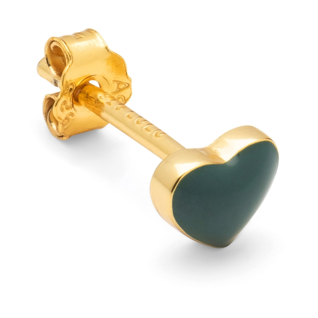 LULU Copenhagen Love U Ohrring 1 stück Ear stud, 1 pcs North Sea Green