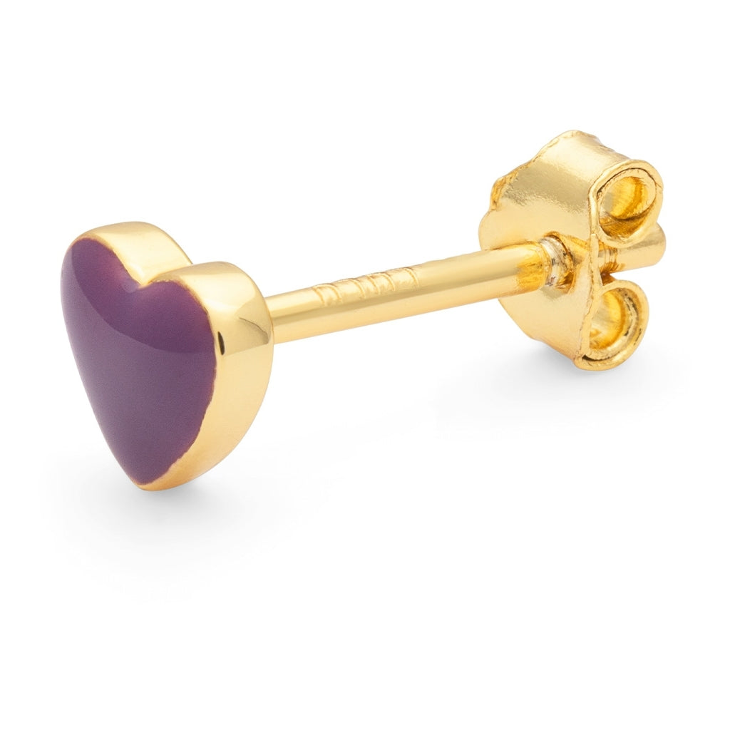 LULU Copenhagen Love U Ohrring 1 stück Ear stud, 1 pcs Purple Harvest