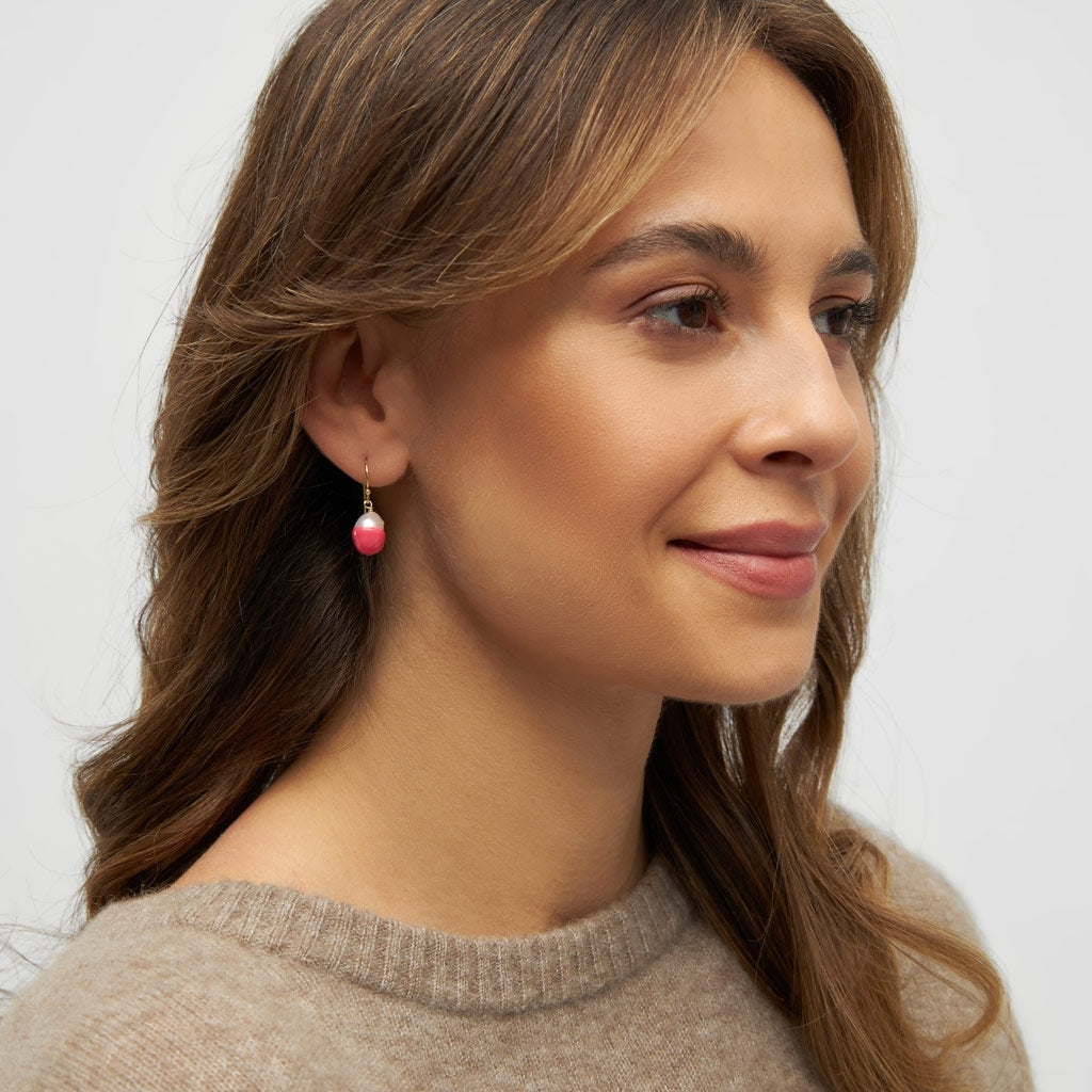 LULU Copenhagen LULU Baroque Ohrring 1 stück Ear stud, 1 pcs Korallenpink