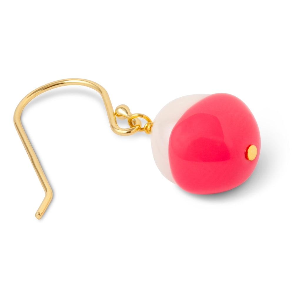 LULU Copenhagen LULU Baroque Ohrring 1 stück Ear stud, 1 pcs Korallenpink