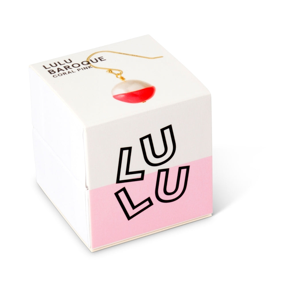 LULU Copenhagen LULU Baroque Ohrring 1 stück Ear stud, 1 pcs Korallenpink