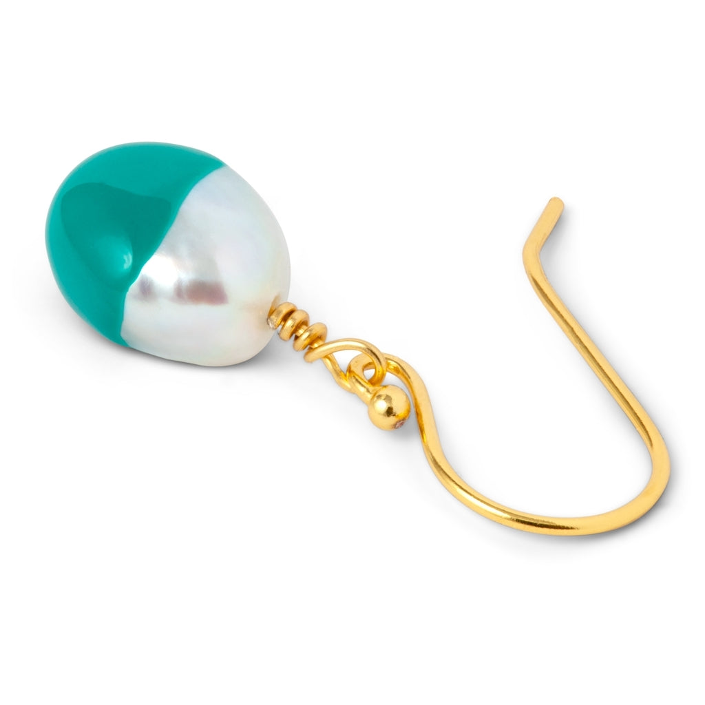 LULU Copenhagen LULU Baroque Ohrring 1 stück Ear stud, 1 pcs Petrol
