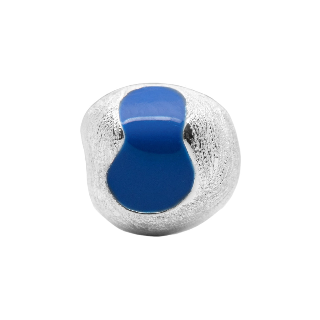LULU Copenhagen Magic Stone Ohrring 1 stück versilbert Ear stud, 1 pcs Dazzling Blue